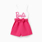 Barbie Letter Print Family Matching Rompers Set