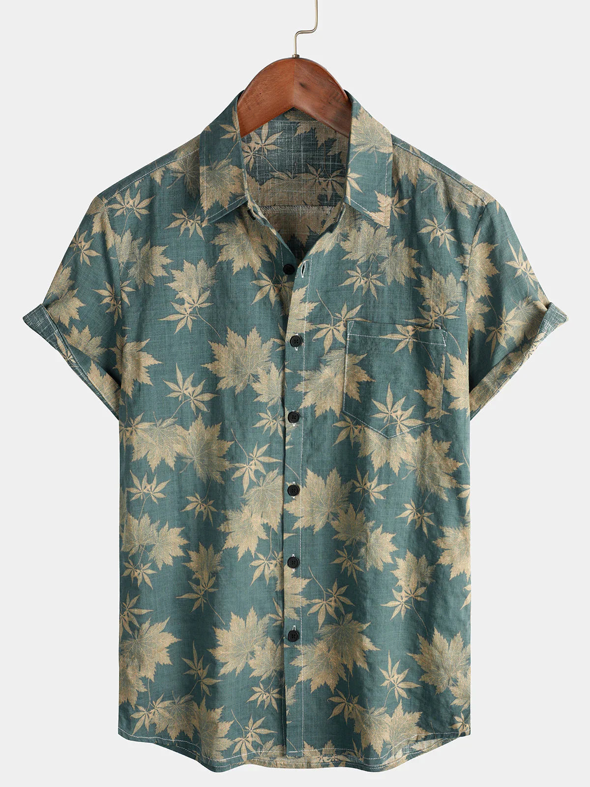 Beach Style Floral Pattern Shirts