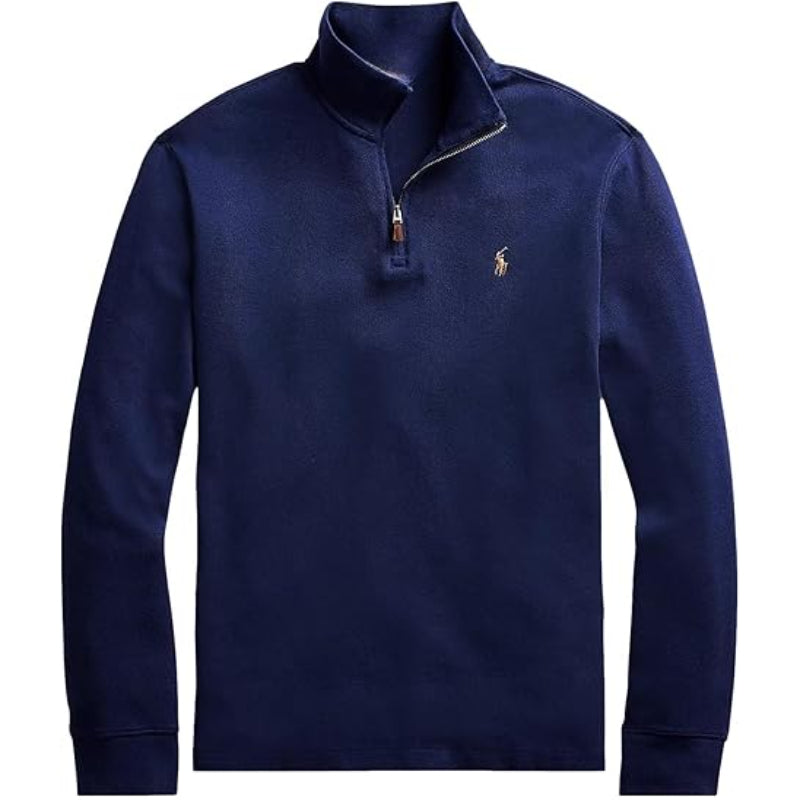 Classic Estate Rib Quarter Zip Pullover Sweater