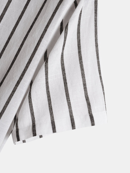 Classic Stripes Short Sleeve Henley Shirt