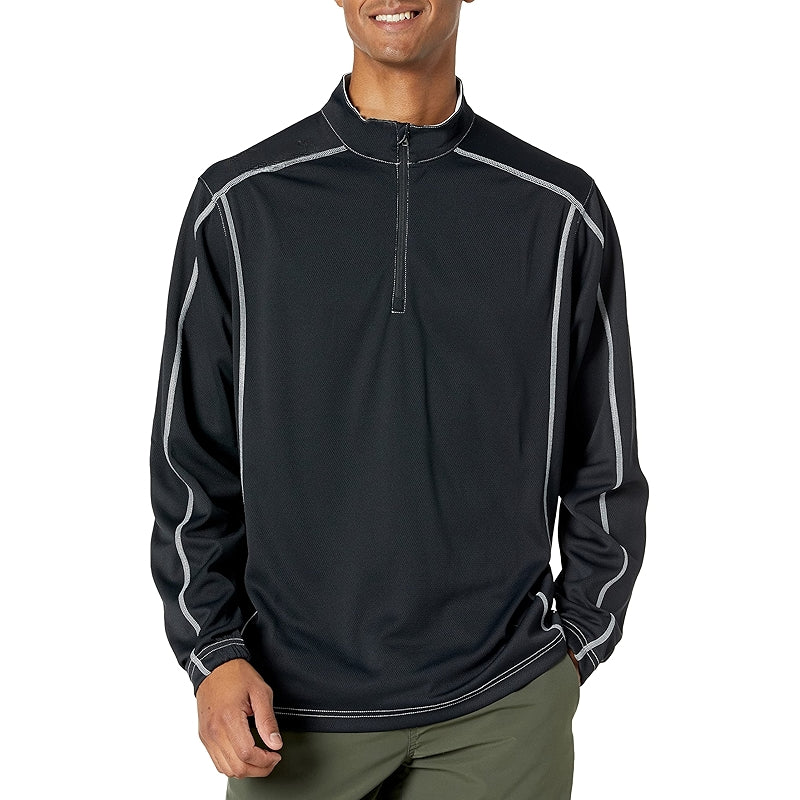 Quarter Zip Sporty Look Polo Jacket