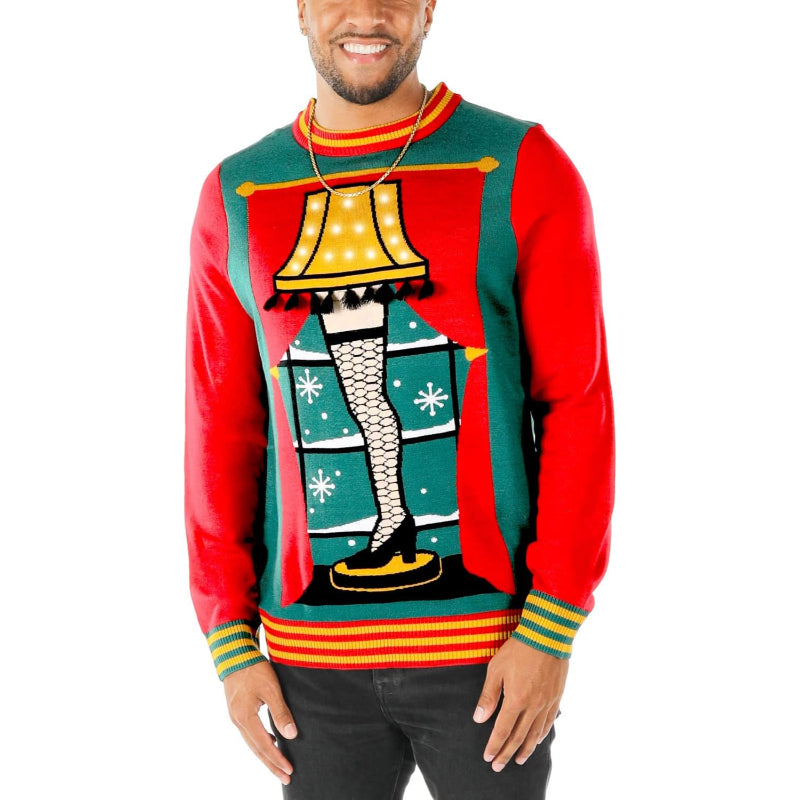 Festive Glow Light Up Holiday Sweater