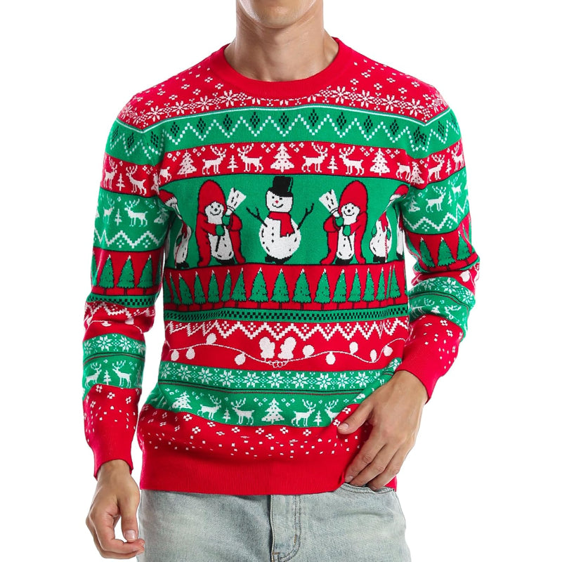 Playful and Funny Knitted Christmas Sweater