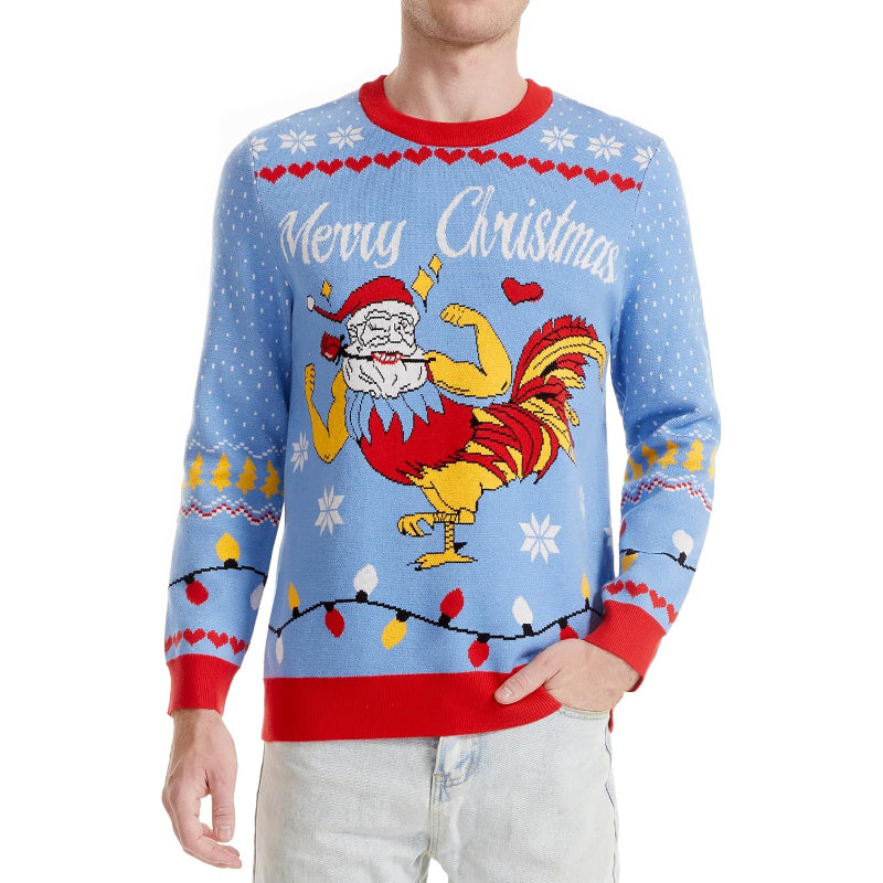 Playful and Funny Knitted Christmas Sweater