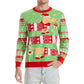 Playful and Funny Knitted Christmas Sweater