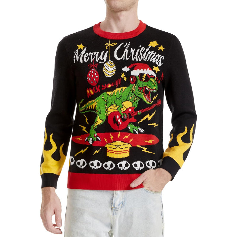 Playful and Funny Knitted Christmas Sweater