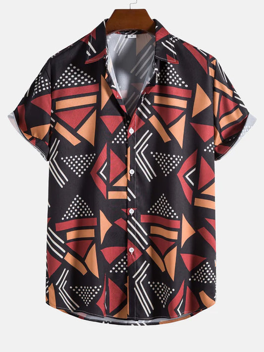 Geometric Print Shirt