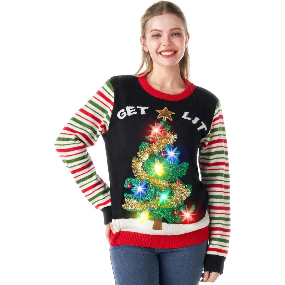 Radiant Light Up Sweater For Christmas Festivities