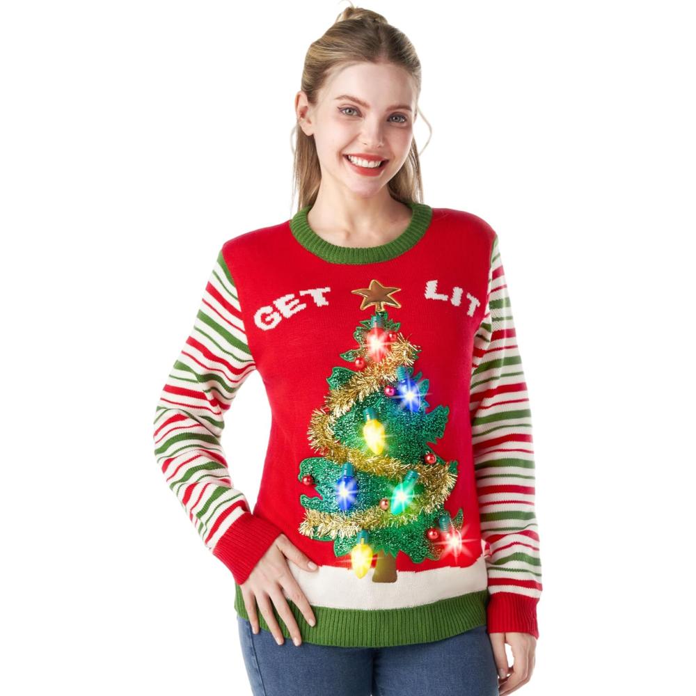 Radiant Light Up Sweater For Christmas Festivities