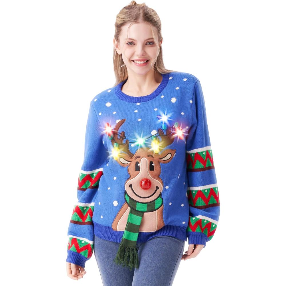 Radiant Light Up Sweater For Christmas Festivities