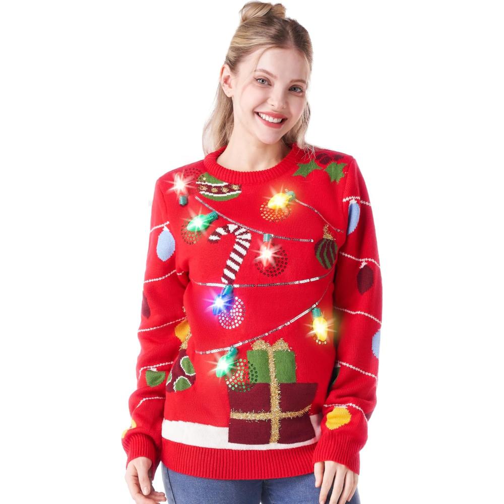 Radiant Light Up Sweater For Christmas Festivities