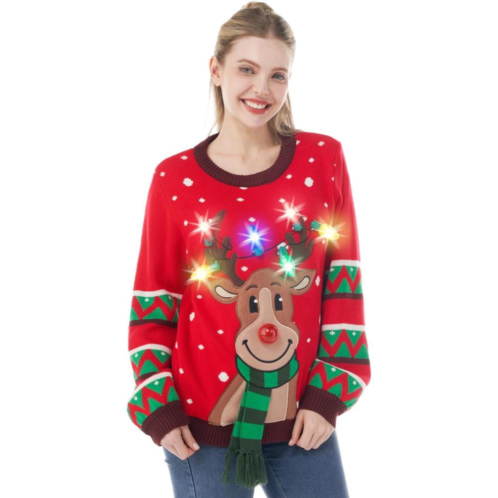 Radiant Light Up Sweater For Christmas Festivities