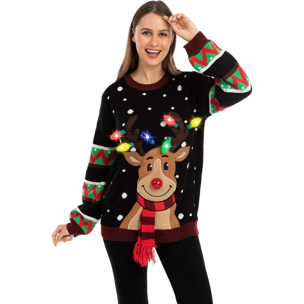 Radiant Light Up Sweater For Christmas Festivities