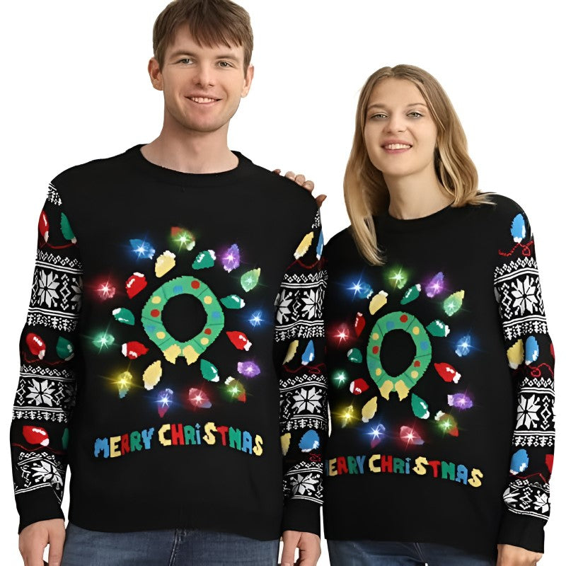 Glow Up Festive Christmas Sweater