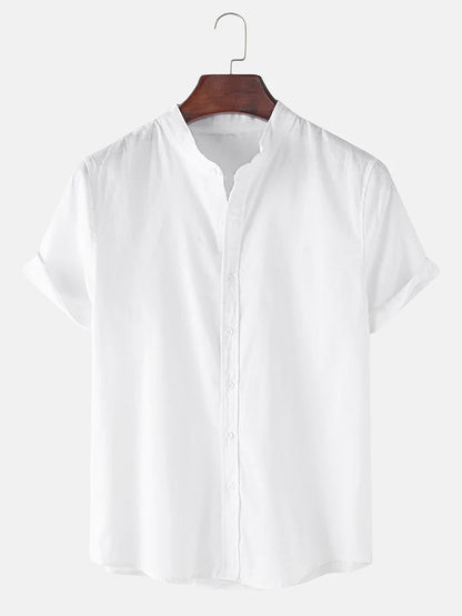 Short Sleeve Plain Designed Shirts