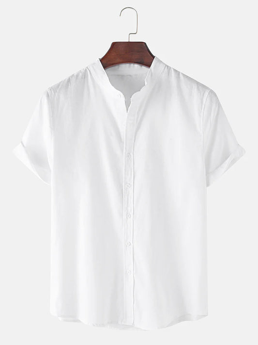 Short Sleeve Plain Designed Shirts