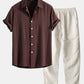 Button Up Shirt And Straight Linen Pants