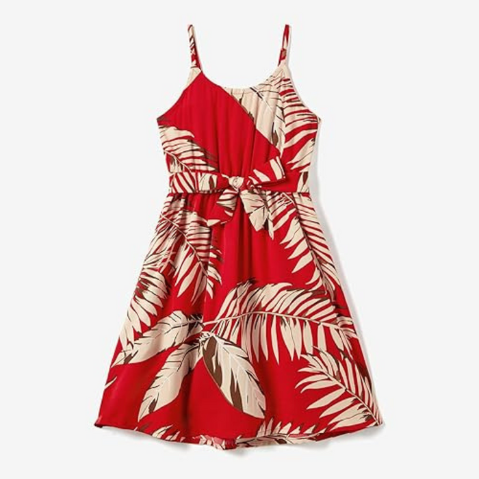 Matching Family Leaf Print Outfit Set
