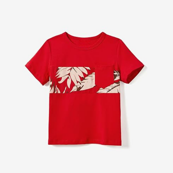 Matching Family Leaf Print Outfit Set