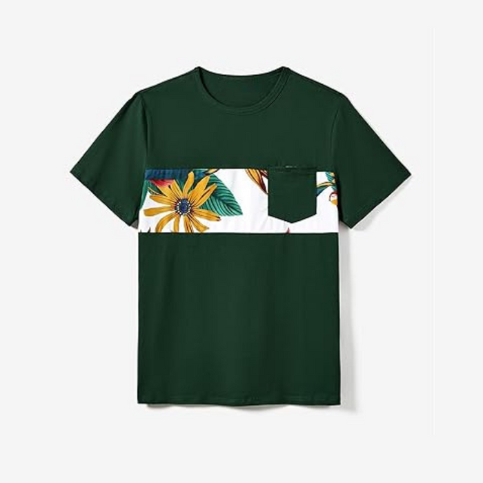 Matching Family Tropical Floral Print Outfit Set
