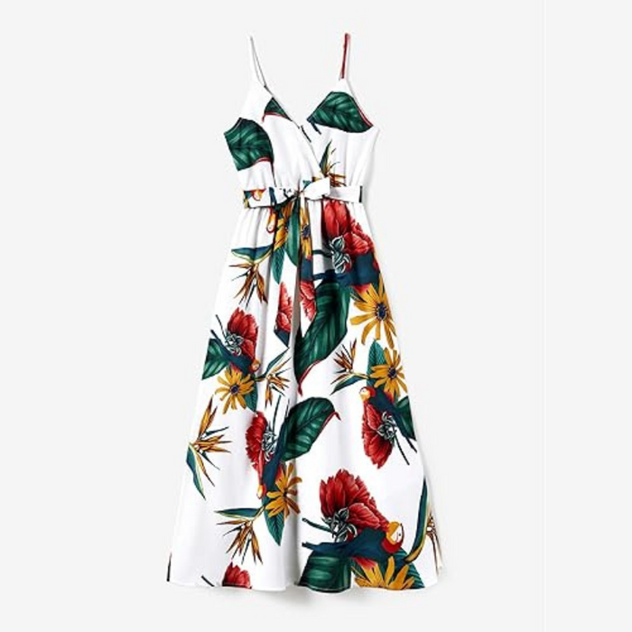 Matching Family Tropical Floral Print Outfit Set
