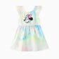 Tie Dye Character Print Tees And Dresses Set