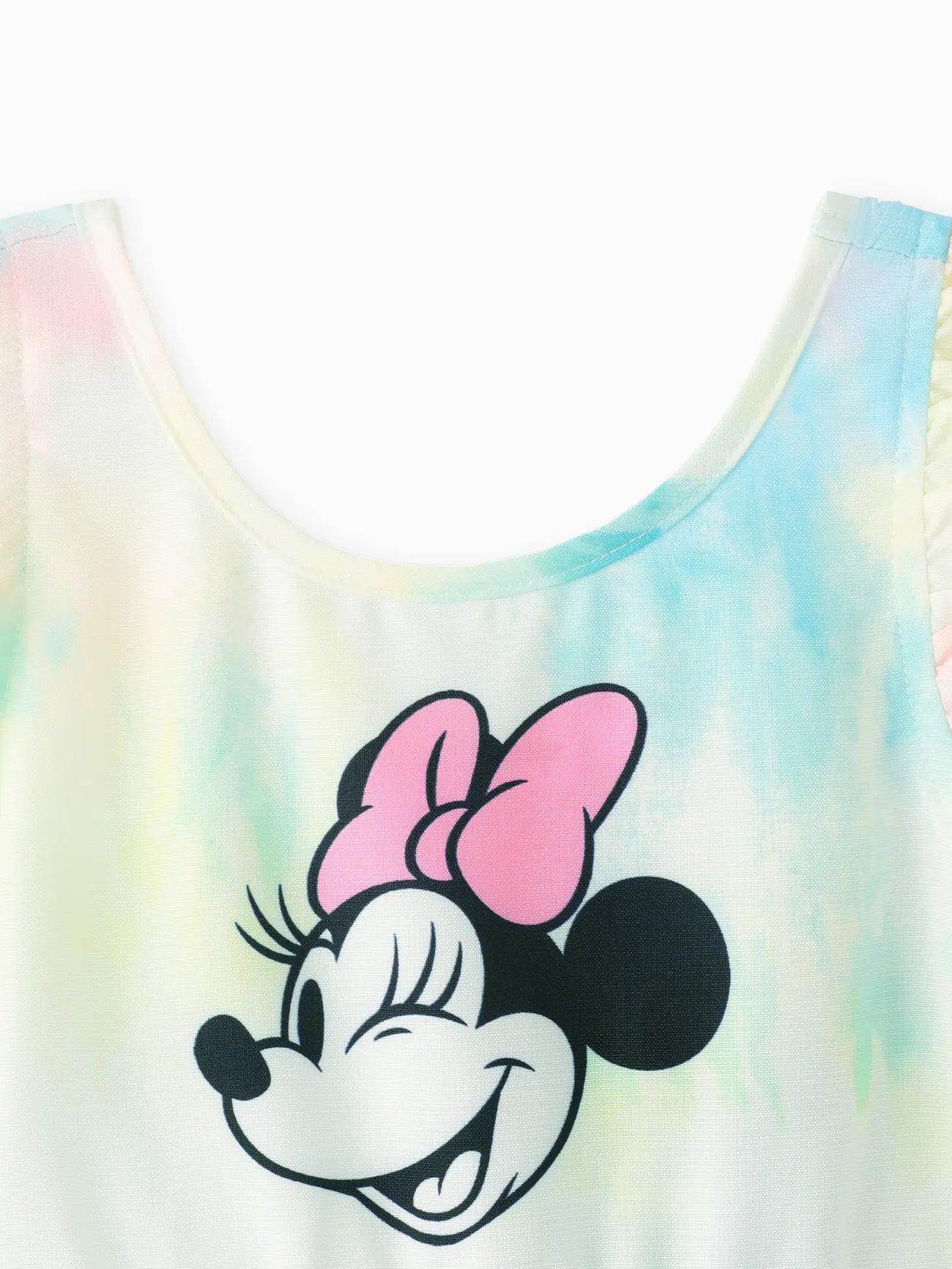 Tie Dye Character Print Tees And Dresses Set