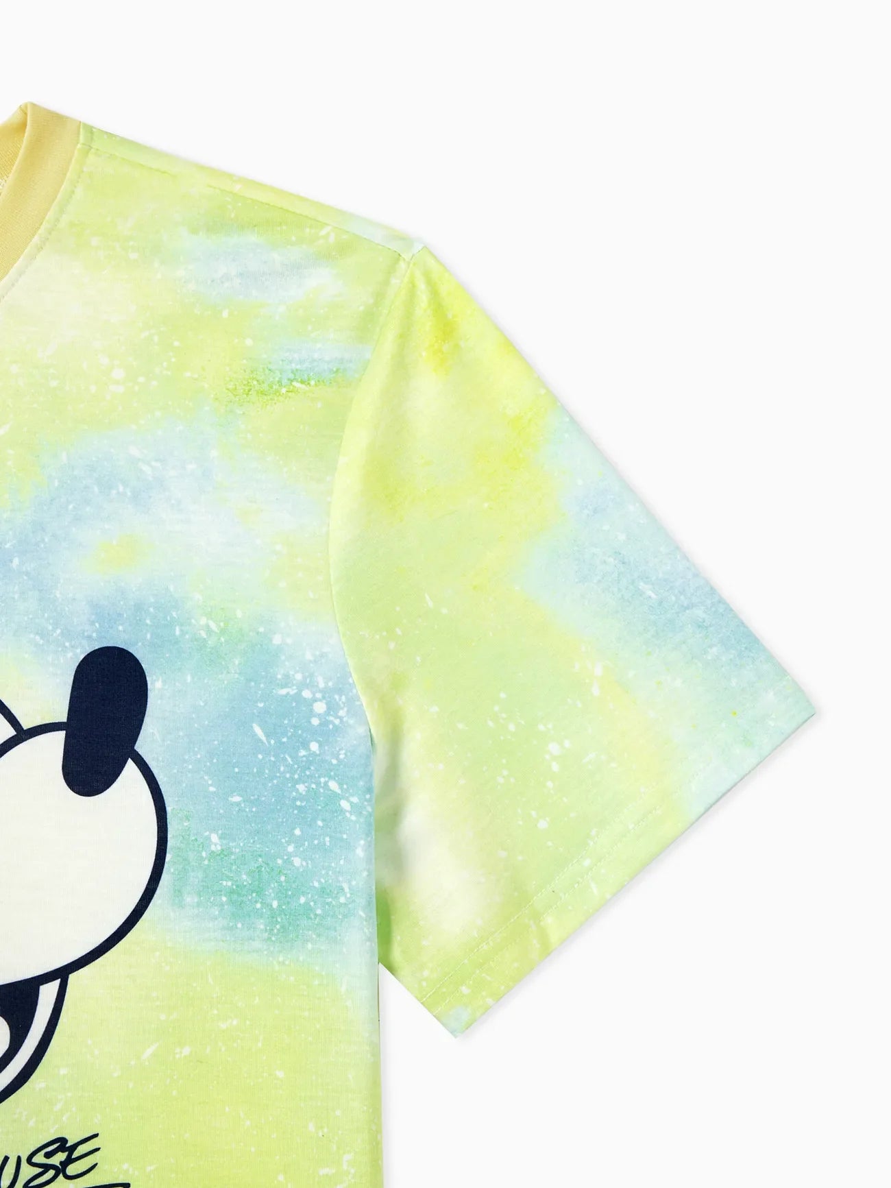 Tie Dye Character Print Tees And Dresses Set