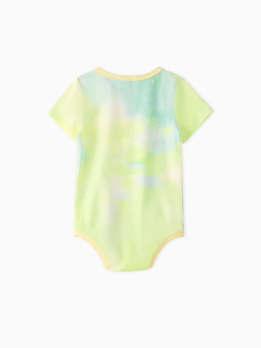 Tie Dye Character Print Tees And Dresses Set