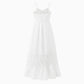 Family Matching Set Mommy And Me Button Up Dress With White Lace Ruffle Hem