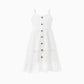 Family Matching Set Mommy And Me Button Up Dress With White Lace Ruffle Hem