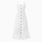 Family Matching Set Mommy And Me Button Up Dress With White Lace Ruffle Hem