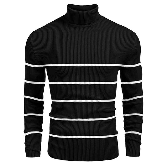 Slim Fit Knitted Pullover Casual Sweater