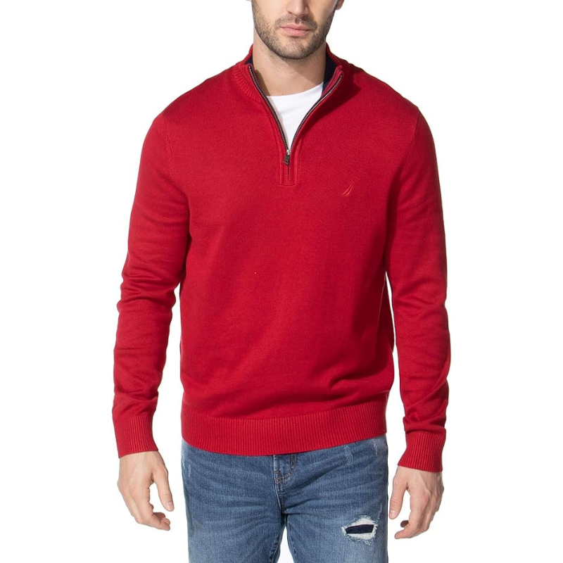 Quarter Zip Solid Colored Pullover