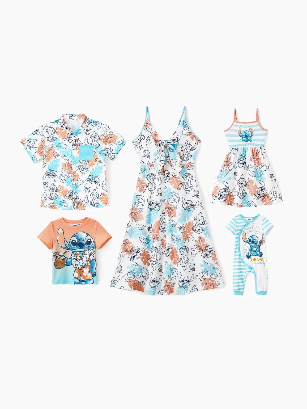 Stitch Tropical Gradient Family Matching Set