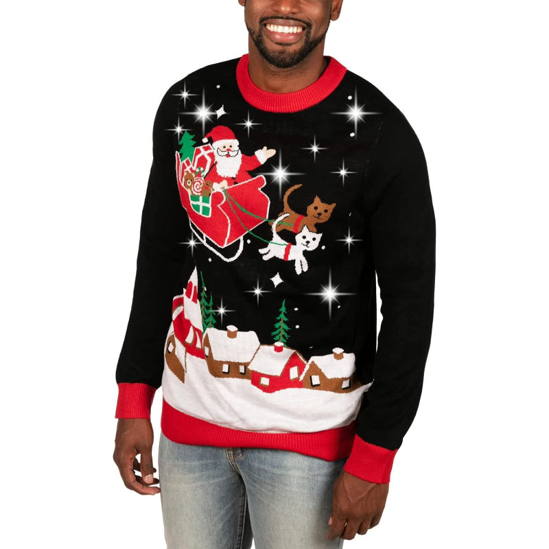 Brilliant Light Up Festive Holiday Sweater