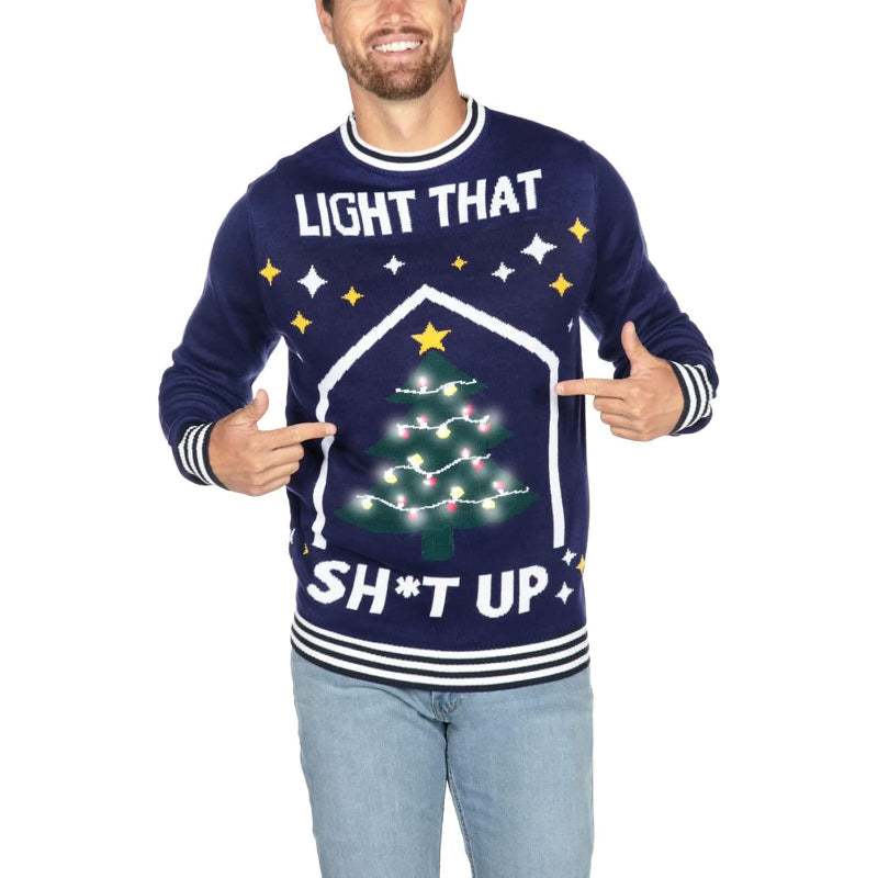 Brilliant Light Up Festive Holiday Sweater