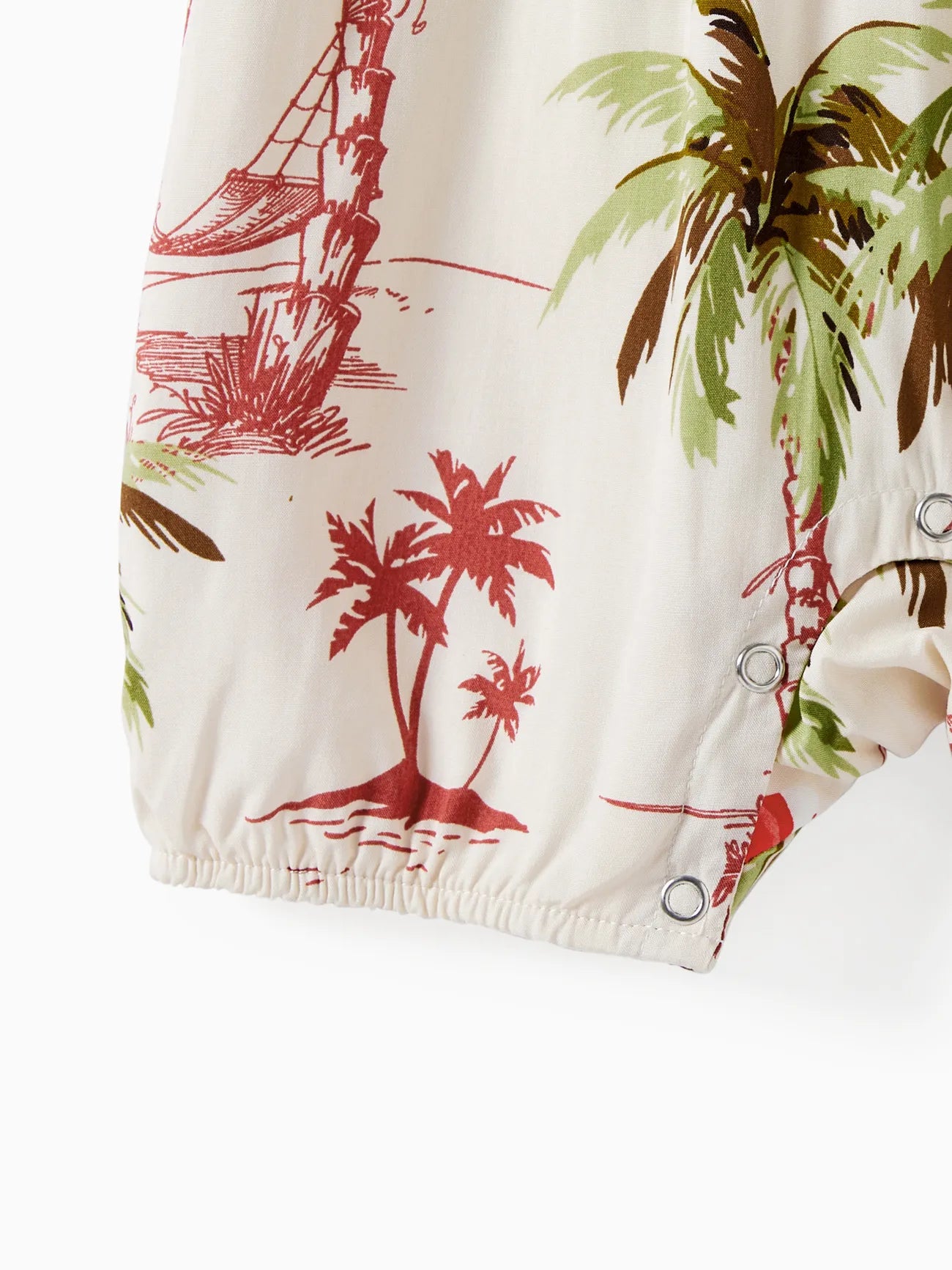 Tropical Family Matching Fashion Collection Palm And Hibiscus Printed Attire