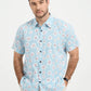 Tropical Floral Daisy Print Hawaiian Shirt