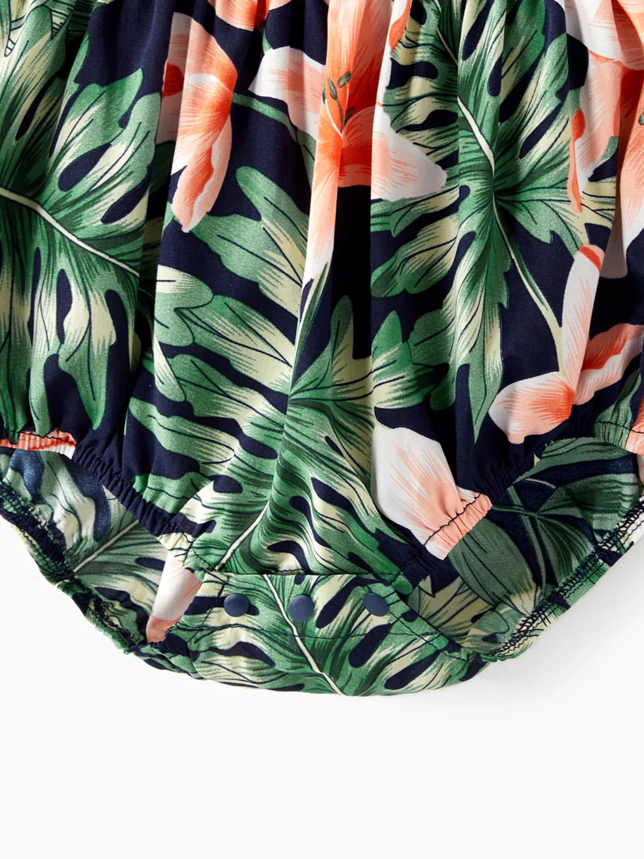 Tropical Plant And Flower Print Family Matching Set Vacation Outfits