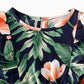 Tropical Plant And Flower Print Family Matching Set Vacation Outfits