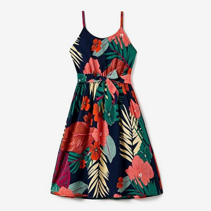 Tropical Printed Family Matching Outfits Set
