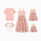 Tulle Strap Dress And Embroidered Cami Tee Family Matching Set