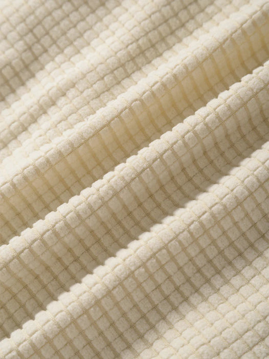 Waffle Lapel Solid Henley Shirts