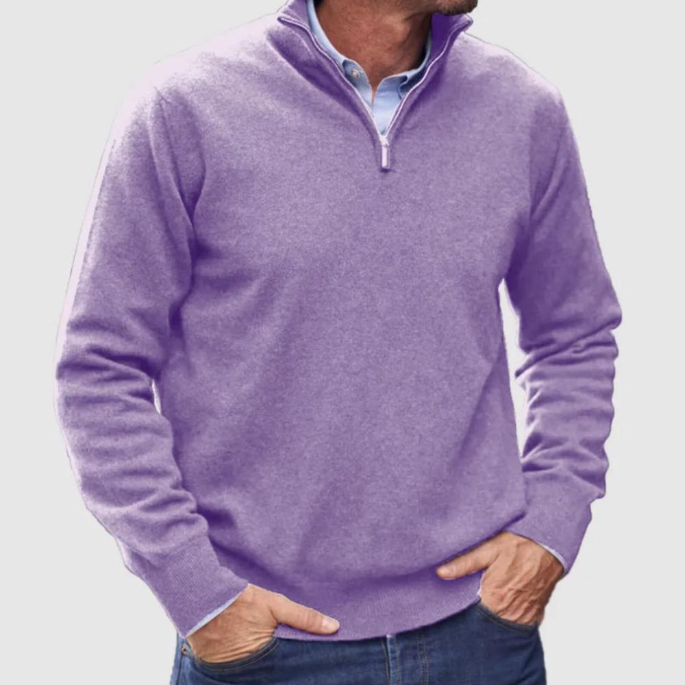 Classic Quarter Zip Pullover Sweater