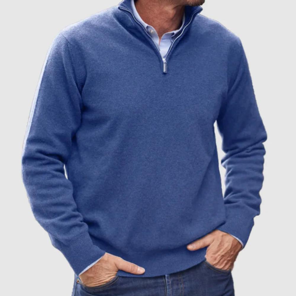 Classic Quarter Zip Pullover Sweater