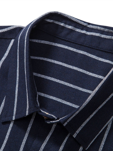 Striped Patterned Button Up Shirt