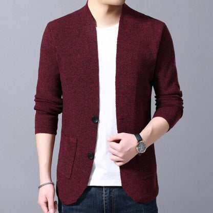 Men's Single Breasted Knitted Sweater Cardigan