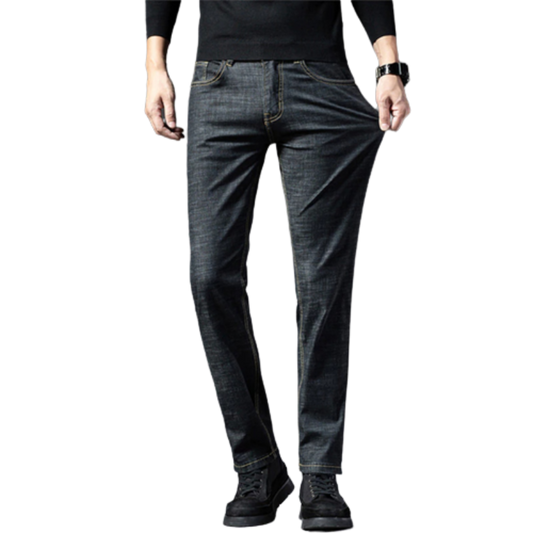 Causal Slim Fit Straight Denim Jeans