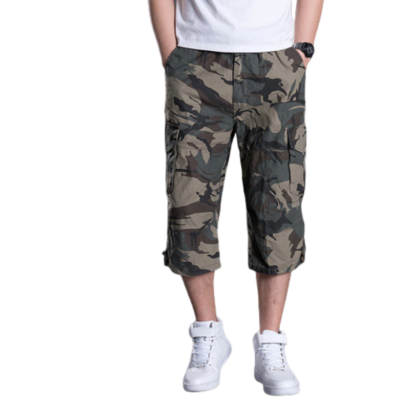 Summer Multi Pocket Loose Calf Length Pants